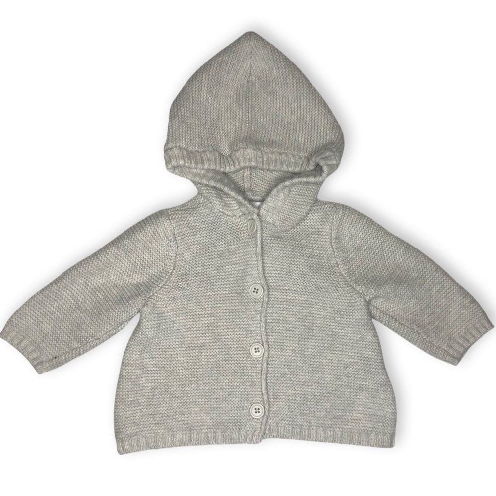 Old Navy Knit Cardigan Grey Sweater Cardigan